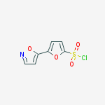 Structure of 5-isoxazol-5-ylfuran-2-sulfonyl chloride