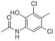 6-乙酰氨基-2,4-二氯-3-甲基苯酚结构式