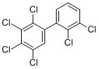 Structure of 2,2,3,3,4,5-HEXACHLOROBIPHENYL