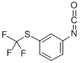 3-(三氟甲基硫代)苯基异氰酸酯结构式