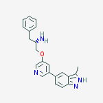 Structure of (2S)-1-{[5-(3-Methyl-2H-indazol-5-yl)-3-pyridinyl]oxy}-3-phenyl-2-propanamine