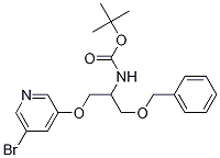 Structure of [1-BenzyloxyMethyl-2-(5-broMo-pyridin-3-yloxy)-ethyl]-carbaMic acid tert-butyl ester