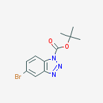Structure of Tert-butyl 5-bromobenzotriazole-1-carboxylate