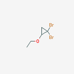 Structure of Cyclopropane, 1,1-dibromo-2-ethoxy-