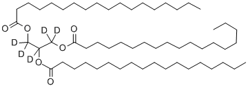 Structure of GLYCERYL-D5 TRIOCTADECANOATE