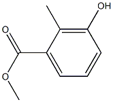 Chemical structure of Benzoic acid, 3-hydroxy-2-methyl-, methyl ester