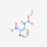 Structure of Carbamic acid, (2-nitro-3-pyridinyl)-, ethyl ester