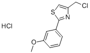 Structure of 4-(CHLOROMETHYL)-2-(3-METHOXYPHENYL)-1,3-THIAZOLE HYDROCHLORIDE