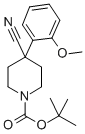 Structure of 1-N-BOC-4-CYANO-4-(2-METHOXYPHENYL)PIPERIDINE