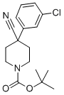 Structure of 1-N-BOC-4-(3-CHLOROPHENYL)-4-CYANOPIPERIDINE