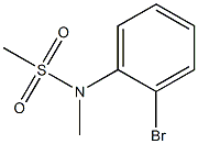 Methanesulfonamide, N-(2-bromophenyl)-N-methyl-结构式