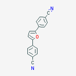 Structure of Benzonitrile, 4,4'-(2,5-furandiyl)bis-