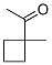 Structure of ETHANONE,1-(1-METHYLCYCLOBUTYL)-
