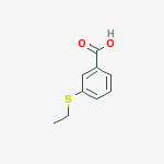 Structure of 3-(ethylsulfanyl)benzoic acid