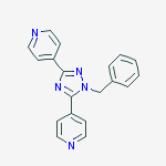Structure of Pyridine, 4,4'-[1-(phenylmethyl)-1H-1,2,4-triazole-3,5-diyl]bis-