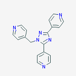 Structure of Pyridine, 4,4'-[1-(4-pyridinylmethyl)-1H-1,2,4-triazole-3,5-diyl]bis-