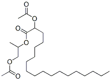2-(Acetyloxy)octadecanoic acid 1-[(acetyloxy)methyl]ethyl ester结构式
