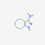 Structure of 3-Cycloheptapyrazolamine,  1,4,5,6,7,8-hexahydro-