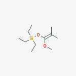 Structure of Silane, triethyl[(1-methoxy-2-methyl-1-propenyl)oxy]-