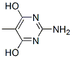 2-氨基-4,6-二羟基-5-甲基嘧啶结构式