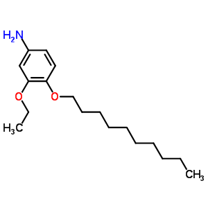 Structure of 4-(decyloxy)-3-ethoxyaniline