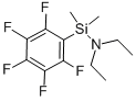 Structure of PENTAFLUOROPHENYLDIMETHYLSILYLDIETHYLAMINE