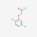 Structure of Acetyl chloride, (2,5-dichlorophenoxy)-