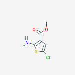 Structure of 3-Thiophenecarboxylic acid,2-amino-5-chloro-,methyl ester