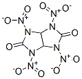 tetrahydro-1,3,4,6-tetranitroimidazo[4,5-d]imidazole-2,5(1H,3H)-dione结构式