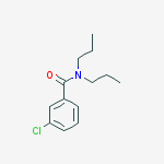 Structure of benzamide, 3-chloro-N,N-dipropyl-
