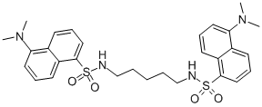 Structure of DANSYLCADAVERINE DIDANSYLCADAVERINE