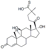Structure of S-[11beta,17-dihydroxypregn-4-ene-3,20-dione] 21-(thiopivalate)