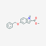 Structure of methyl 5-benzyloxy-1H-indole-2-carboxylate