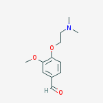 Structure of Benzaldehyde, 4-[2-(dimethylamino)ethoxy]-3-methoxy-