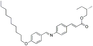 Structure of (S)-(+)-2-METHYLBUTYL 4-(4-DECYLOXYBENZ&
