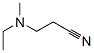 Structure of 3-[ethyl(methyl)amino]propanenitrile