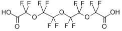 Structure of PERFLUORO-3,6,9-TRIOXAUNDECANE-1,11-DIOIC ACID