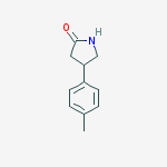 2-Pyrrolidinone, 4-(4-methylphenyl)-结构式
