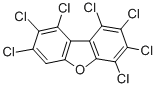 Structure of 1,2,3,6,7,8,9-HEPTACHLORODIBENZOFURAN