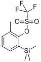 Structure of 2-METHYL-6-(TRIMETHYLSILYL)PHENYL TRIFLUOROMETHANESULFONATE