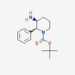 Structure of TERT-BUTYL 3-AMINO-2-PHENYLPIPERIDINE-1-CARBOXYLATE