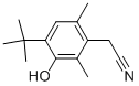 Structure of 4-tert-butyl-3-hydroxy-2,6-xylylacetonitrile