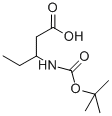 Structure of 3-[(tert-butoxycarbonyl)amino]pentanoic acid