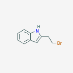 1H-Indole, 2-(2-bromoethyl)-结构式