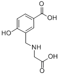 3-(羧基甲基氨基甲基)-4-羟基苯甲酸结构式