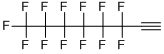 Structure of (PERFLUORO-N-HEXYL)ACETYLENE