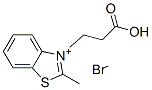 Structure of 3-(2-carboxyethyl)-2-methylbenzothiazolium bromide