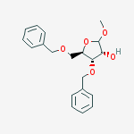 Structure of Methyl 3,5-di-O-benzyl-D-ribofuranoside