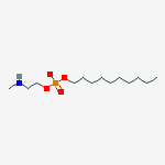 Phosphoric acid, monodecyl mono[2-(methylamino)ethyl] ester结构式