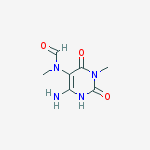 Structure of 6-AMINO-5-(N-FORMYL-N-METHYL)-3-METHYLURACIL